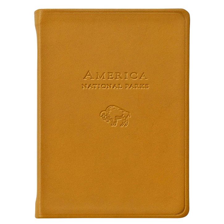 Graphic Image America National Parks Atlas British Tan Traditional Leather