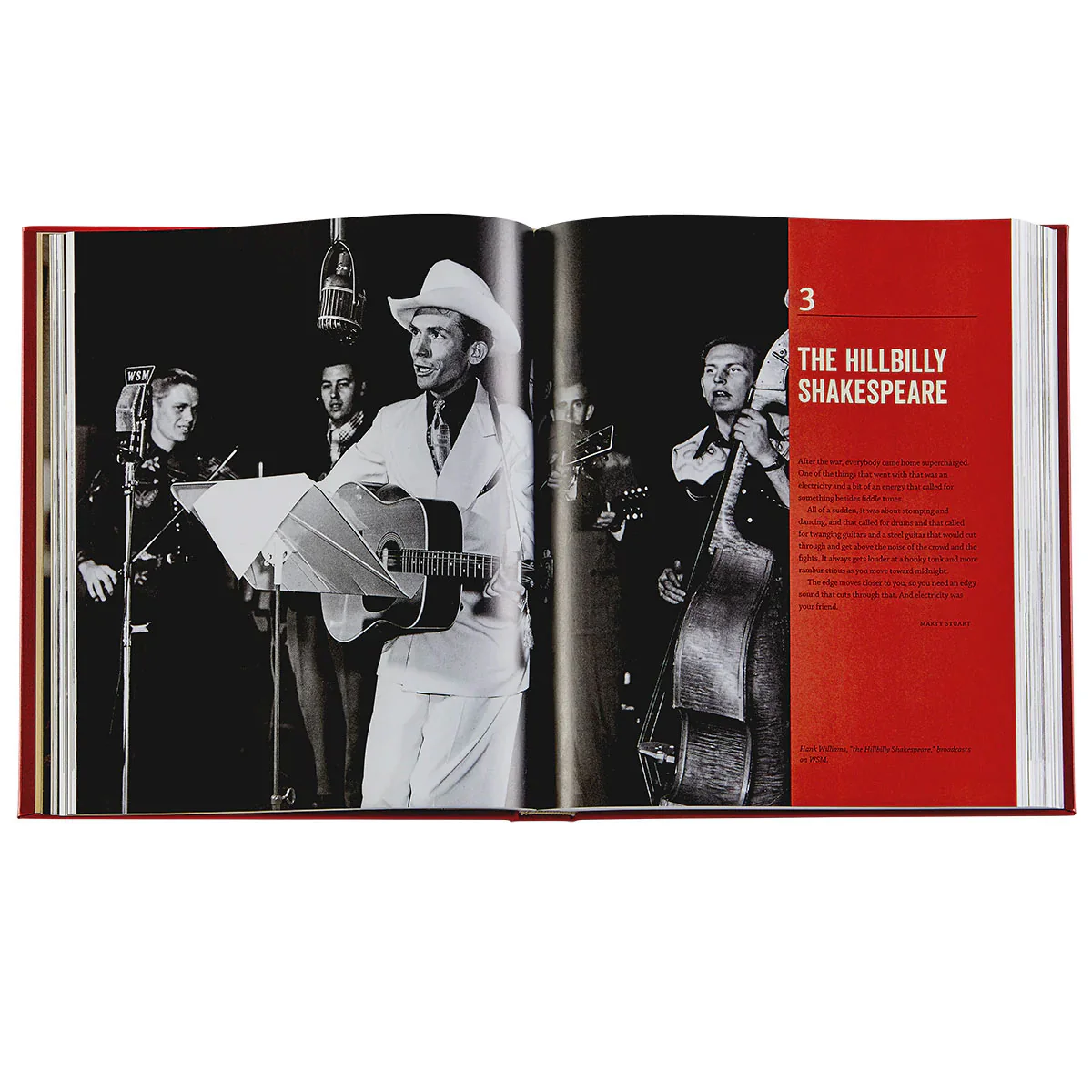 Graphic Image Country Music by Dayton Duncan and Ken Burns - Red Bonded Leather - Image 3