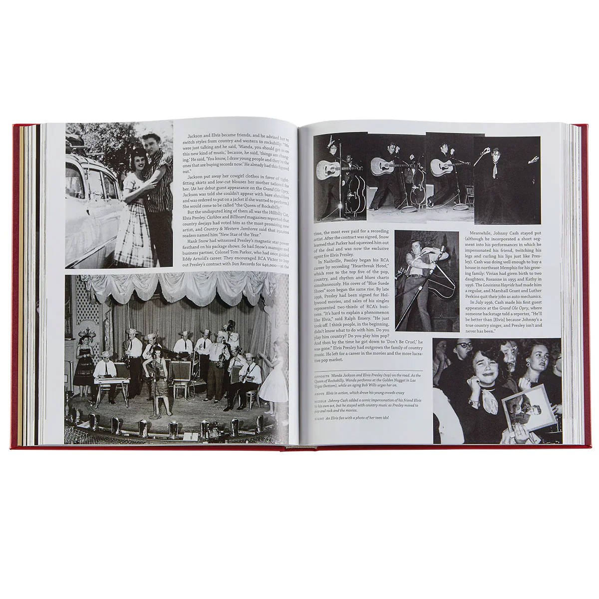Graphic Image Country Music by Dayton Duncan and Ken Burns - Red Bonded Leather - Image 4