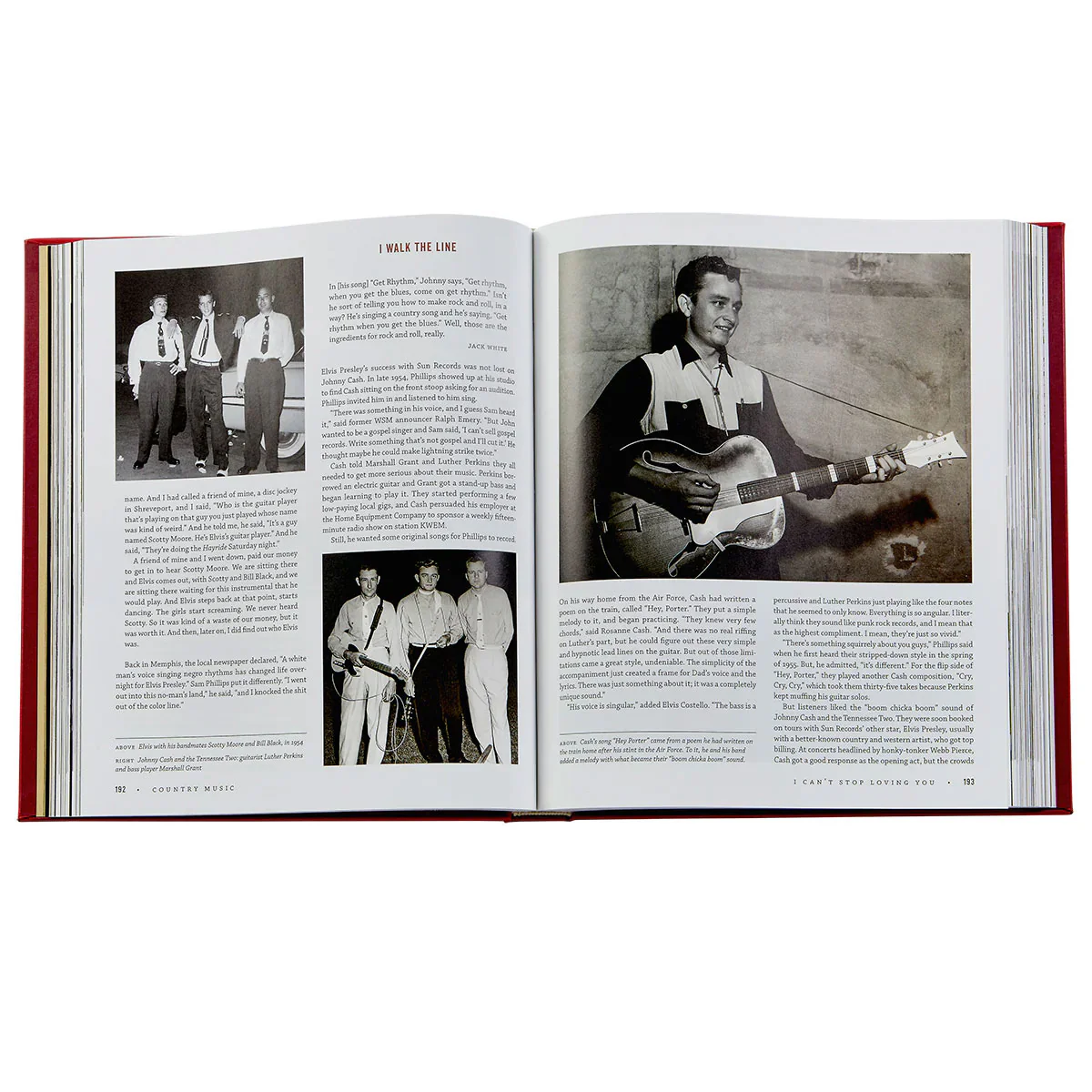 Graphic Image Country Music by Dayton Duncan and Ken Burns - Red Bonded Leather - Image 7