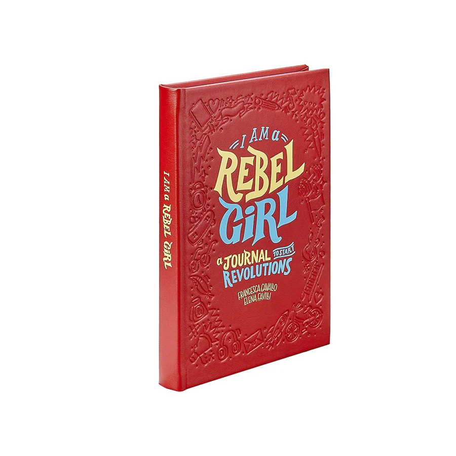Graphic Image I am a Rebel Girl Red Bonded Leather - Image 2