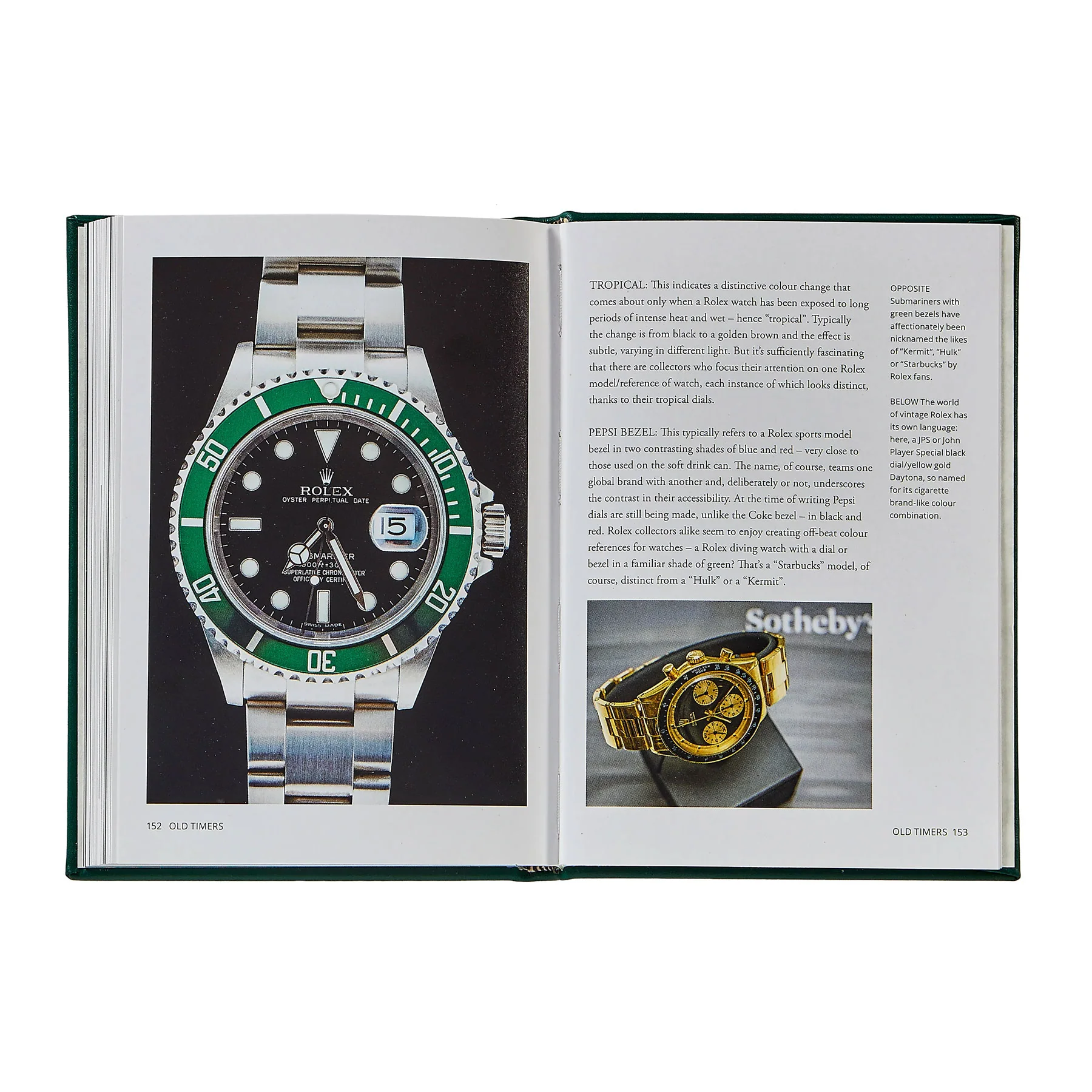 Graphic Image Little Book of Rolex - Emerald Bonded Leather - Image 3