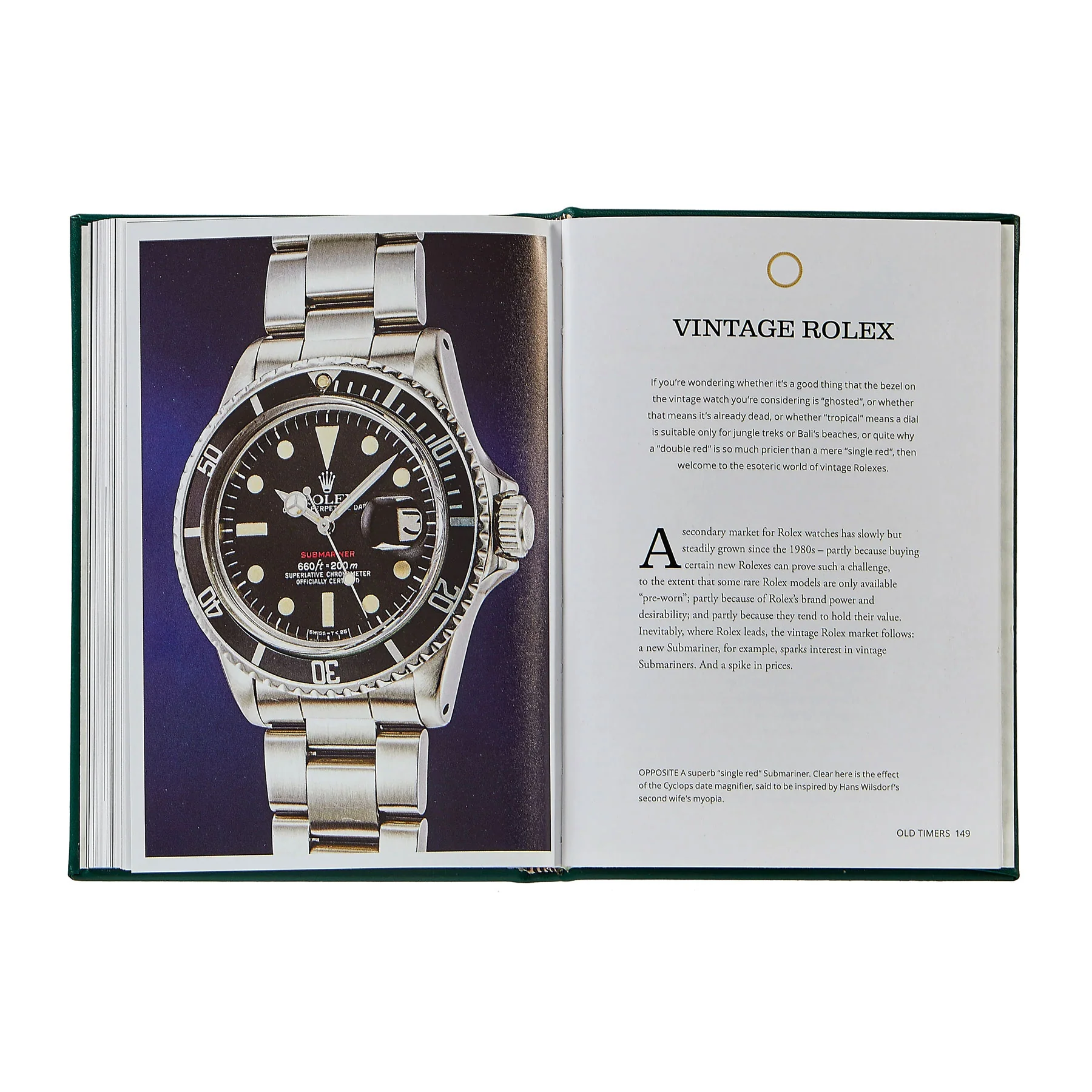 Graphic Image Little Book of Rolex - Emerald Bonded Leather - Image 5
