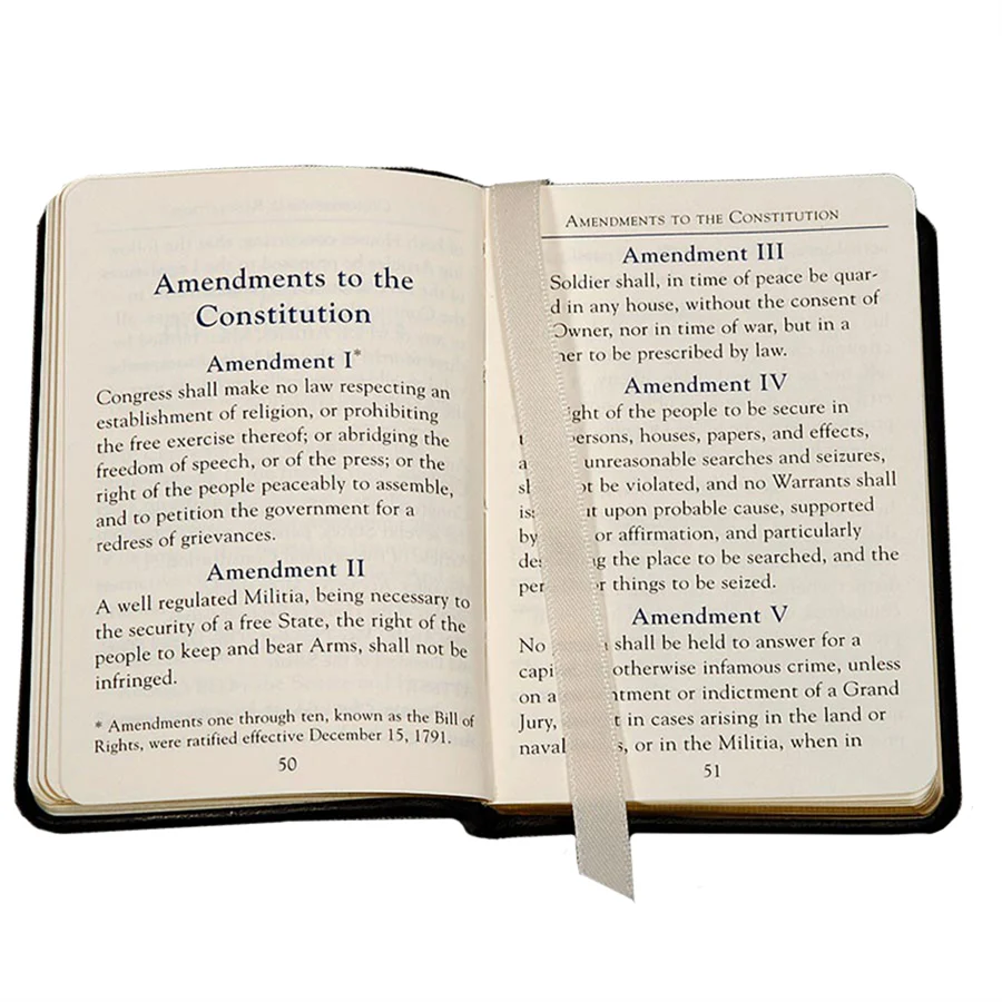 Graphic Image Mini United States Constitution Black Traditional Leather - Image 4
