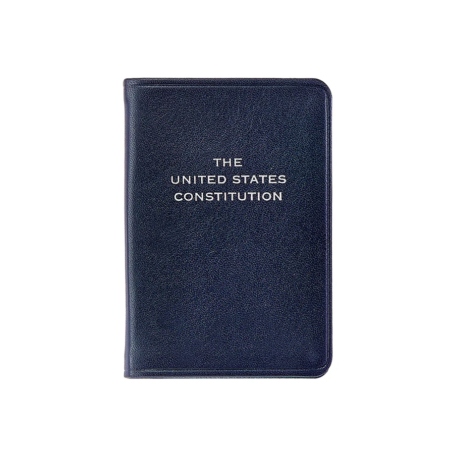Graphic Image Mini United States Constitution Navy Traditional Leather