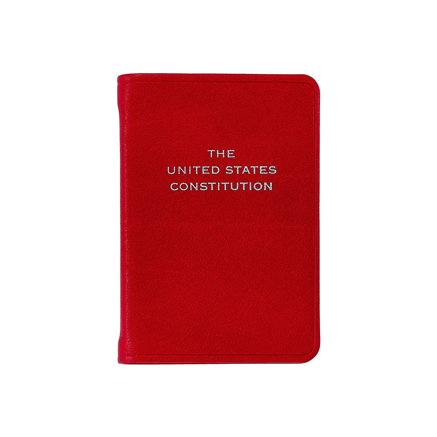 Graphic Image Mini United States Constitution Red Traditional Leather