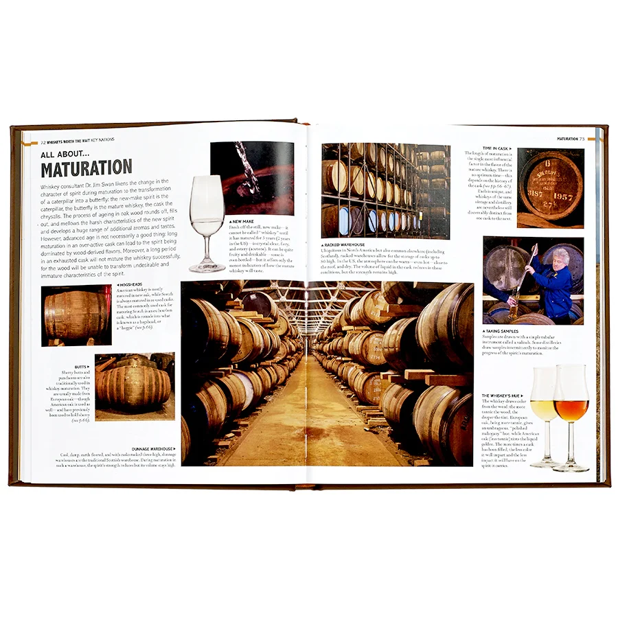 Graphic Image World Whiskey Book Brown Genuine Leather - Image 2