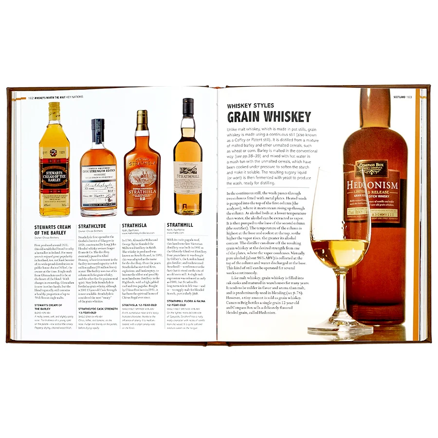 Graphic Image World Whiskey Book Brown Genuine Leather - Image 3