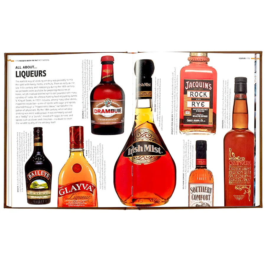 Graphic Image World Whiskey Book Brown Genuine Leather - Image 4