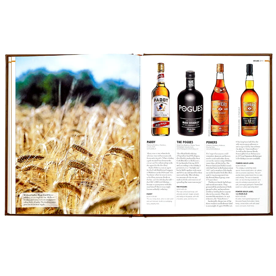 Graphic Image World Whiskey Book Brown Genuine Leather - Image 5