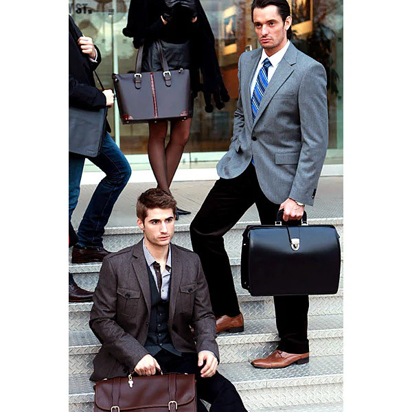 Jack Georges Elements Classic Leather Briefbag #4505 - Image 8