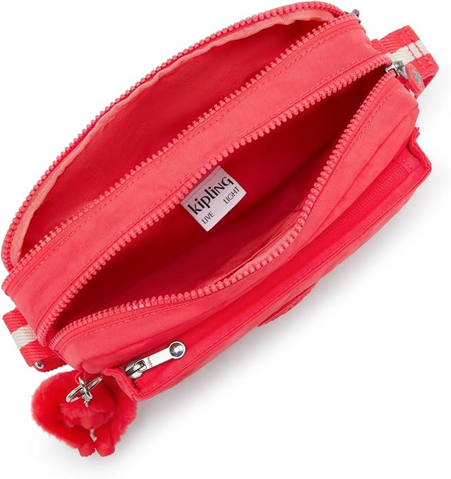 Kipling Abanu Medium Crossbody Bag - Escape Red - Image 3