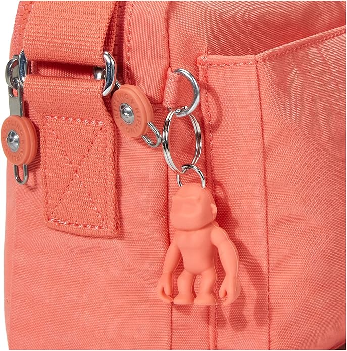 Kipling Abanu Medium Crossbody Bag - Fresh Coral - Image 4