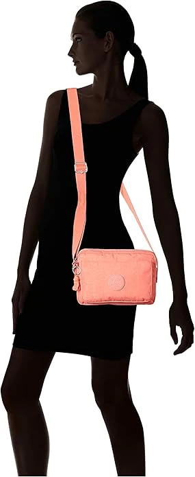 Kipling Abanu Medium Crossbody Bag - Fresh Coral - Image 6
