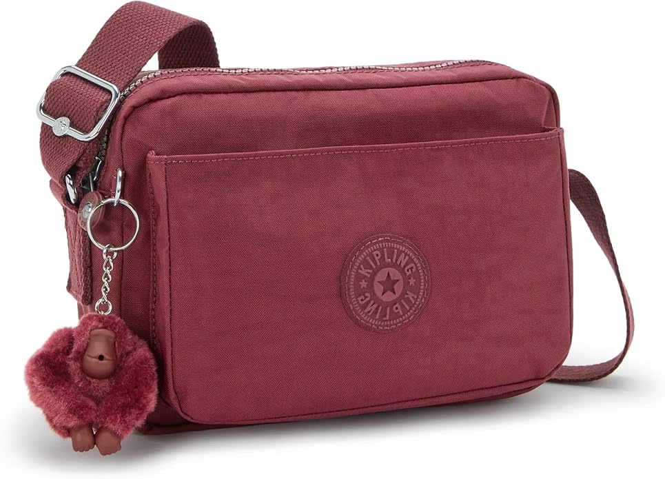 Kipling Abanu Medium Crossbody Bag - Wine - Image 4