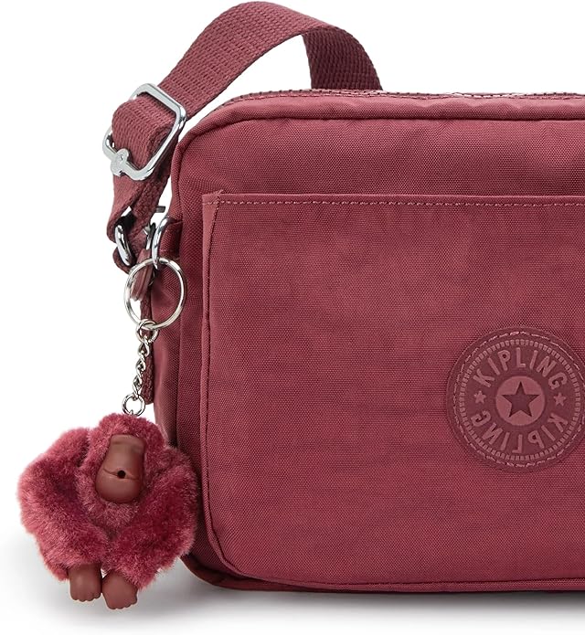 Kipling Abanu Medium Crossbody Bag - Wine - Image 5