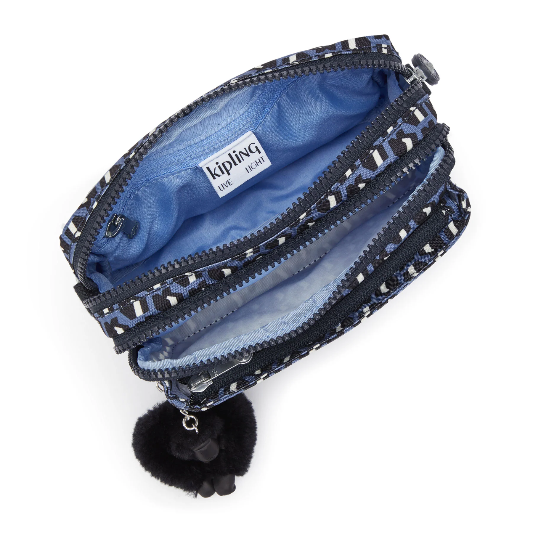 Kipling Abanu Multi Printed Convertible Crossbody Bag - 3D K Blue - Image 3