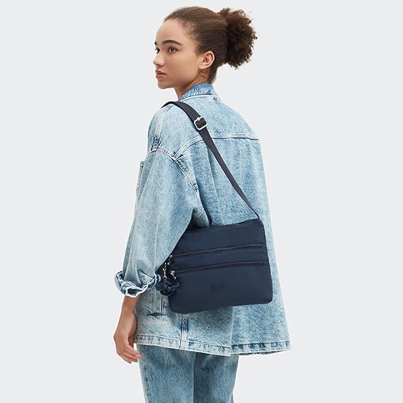 Kipling Alvar Crossbody Bag - Blue Bleu 2 - Image 6