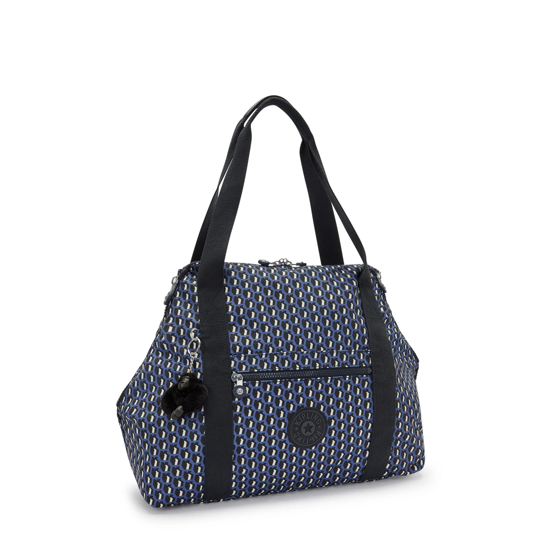Kipling Art M Printed Tote Bag - 3D K Blue - Image 5