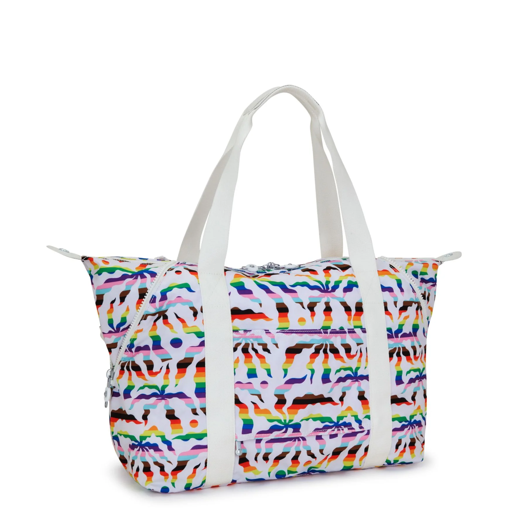 Kipling Art M Printed Tote Bag - Rainbow Palm - Image 2