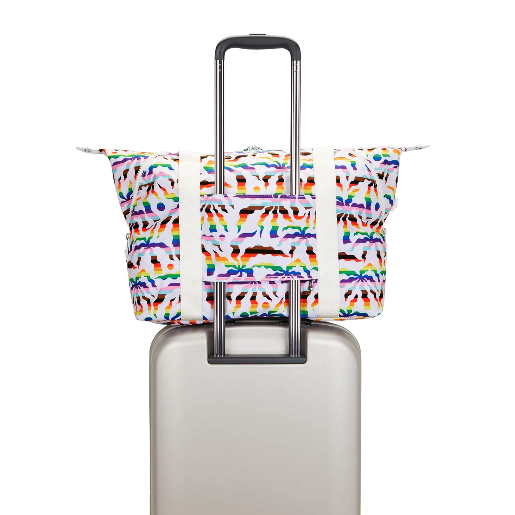 Kipling Art M Printed Tote Bag - Rainbow Palm - Image 7