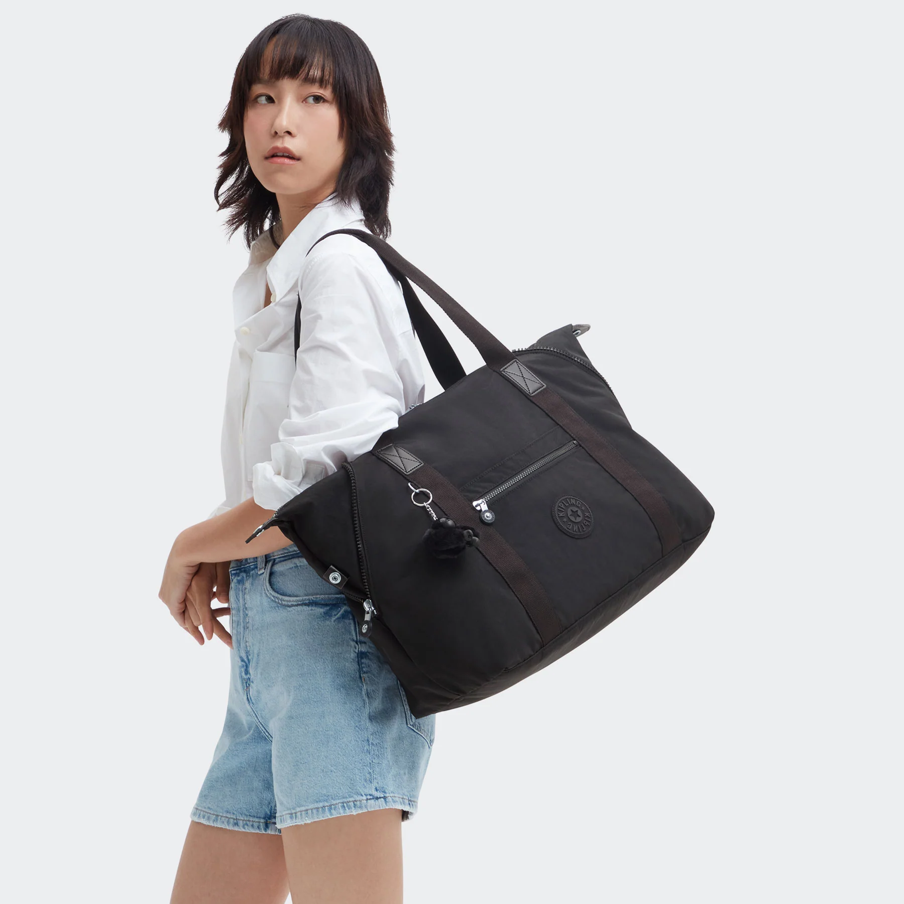 Kipling Art M Tote Bag Black Noir - Image 8