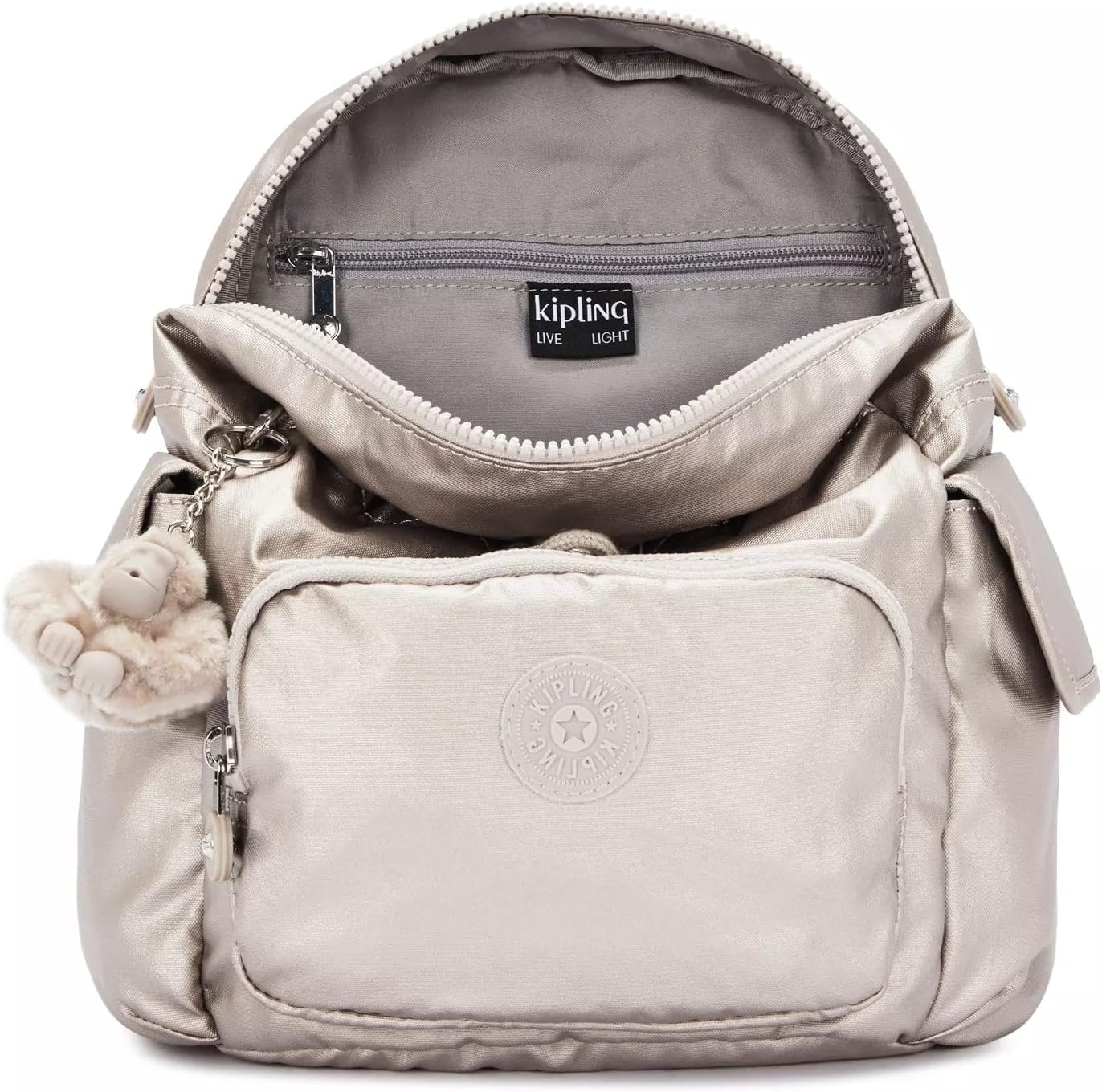 Kipling City Pack Mini Backpack - Metallic Glow - Image 3