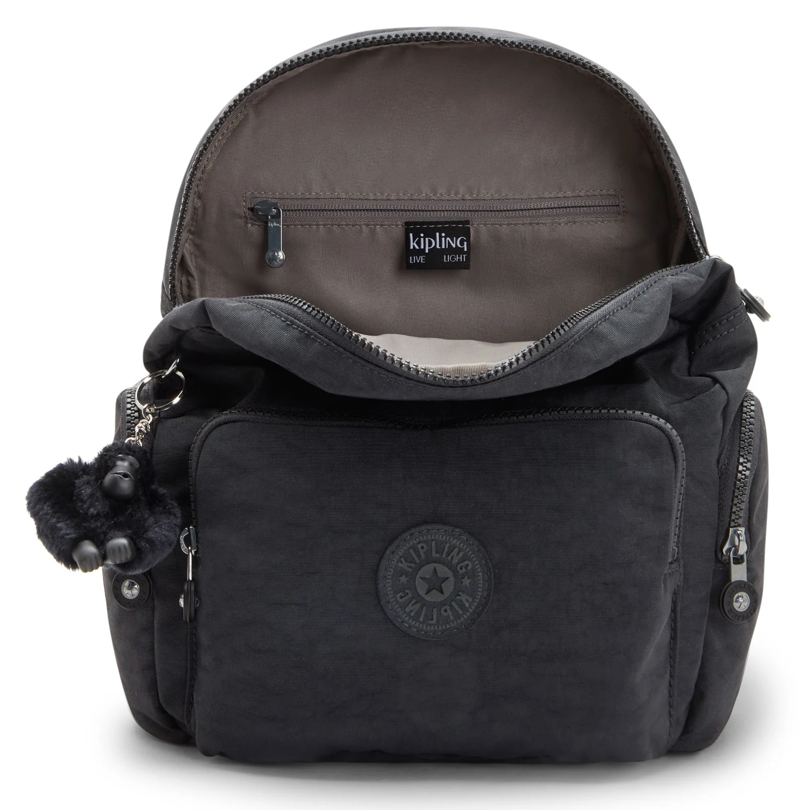 Kipling City Zip Small  Backpack Black Noir - Image 3