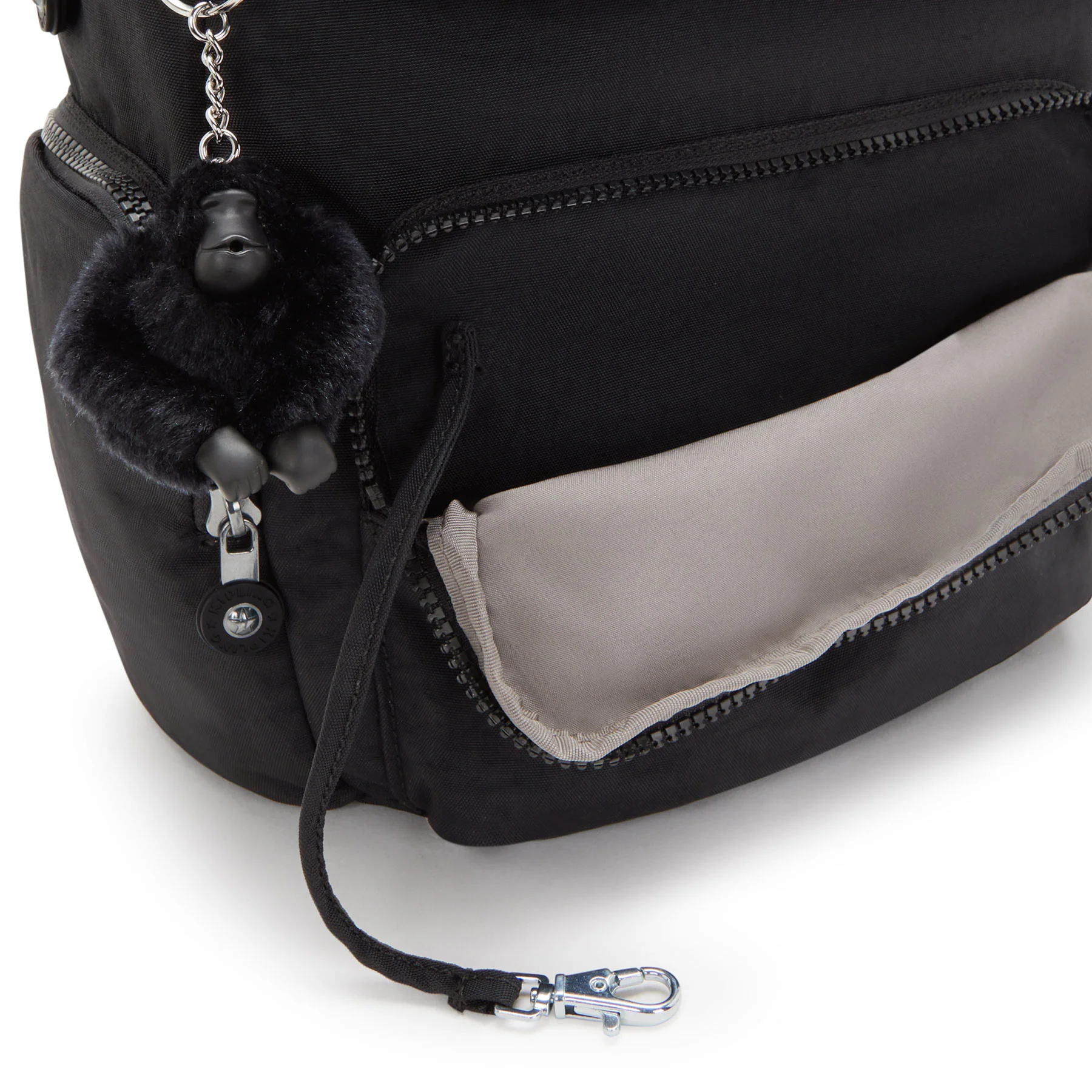 Kipling City Zip Small  Backpack Black Noir - Image 6
