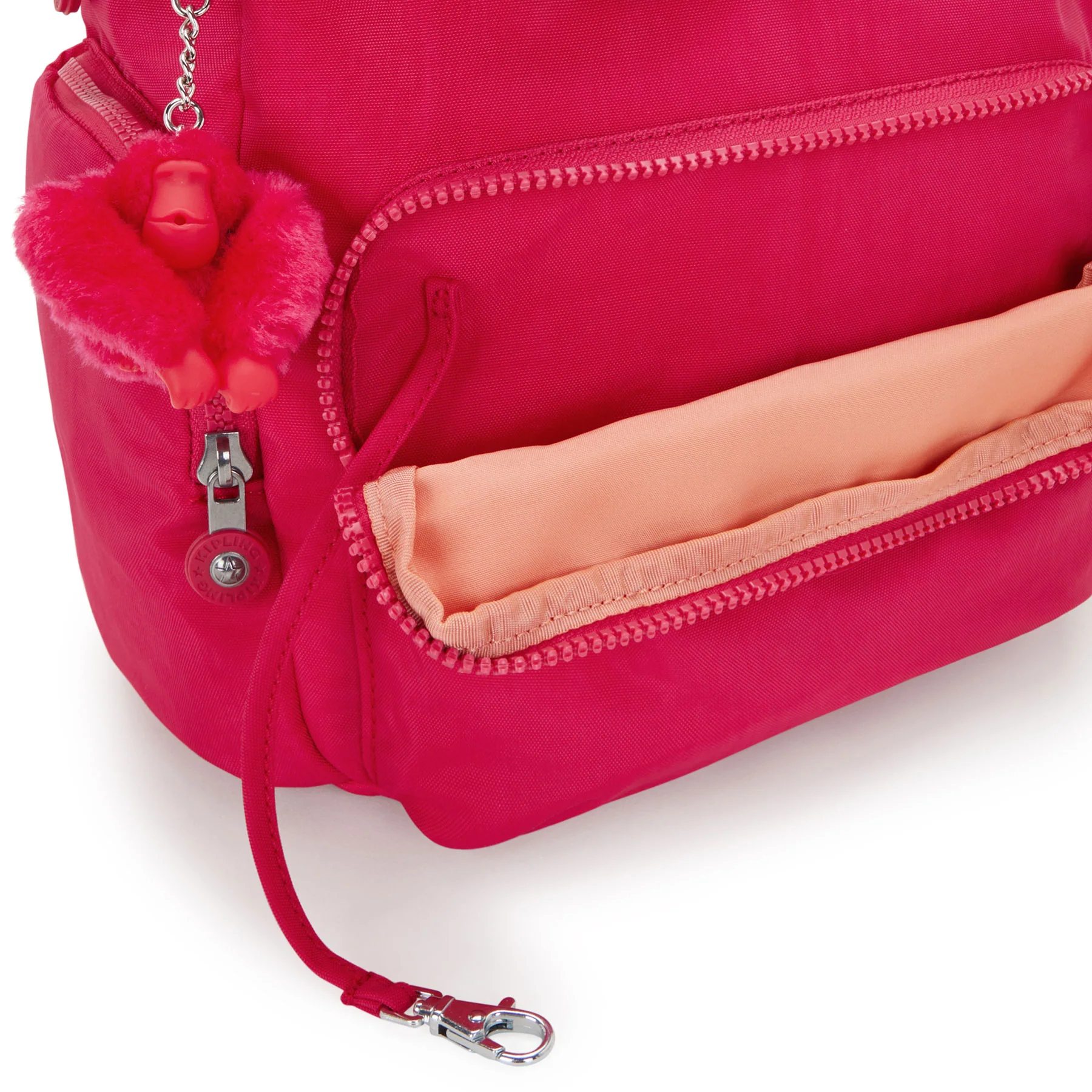 Kipling City Zip Small  Backpack Confetti Pink - Image 7