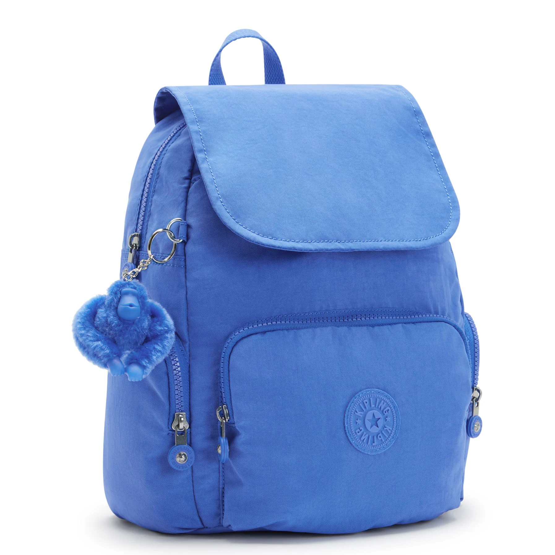 Kipling City Zip Small  Backpack Havana Blue - Image 3