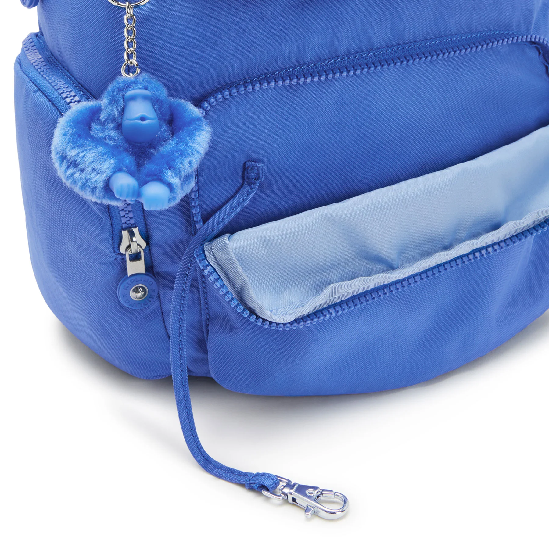 Kipling City Zip Small  Backpack Havana Blue - Image 6