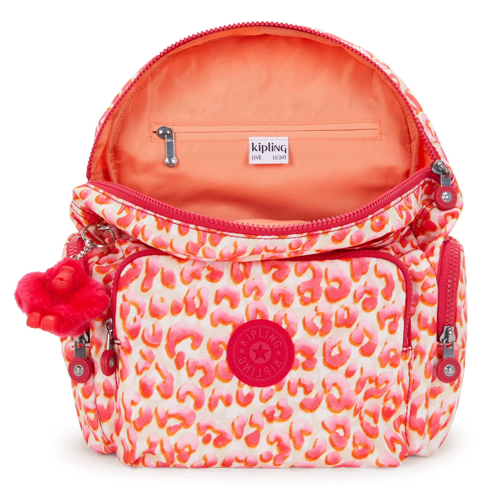 Kipling City Zip Small  Backpack Latin Cheetah - Image 3