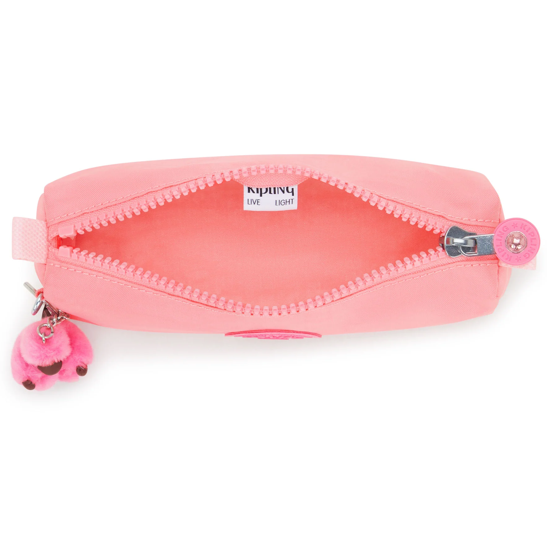 Kipling Freedom Pen Case Cosmetic Bag Coral Sea - Image 3
