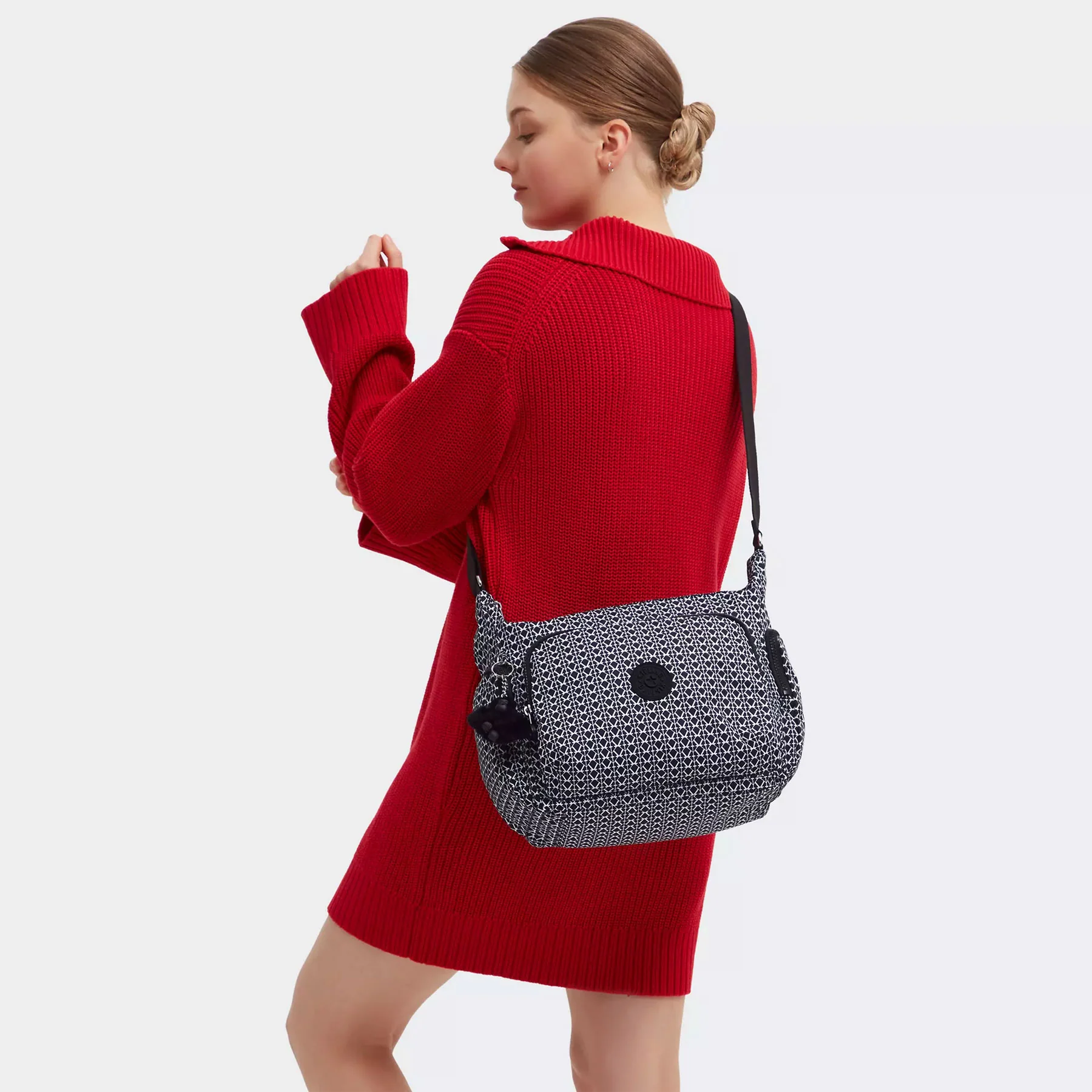 Kipling Gabb Crossbody Bag Signature Print - Image 4