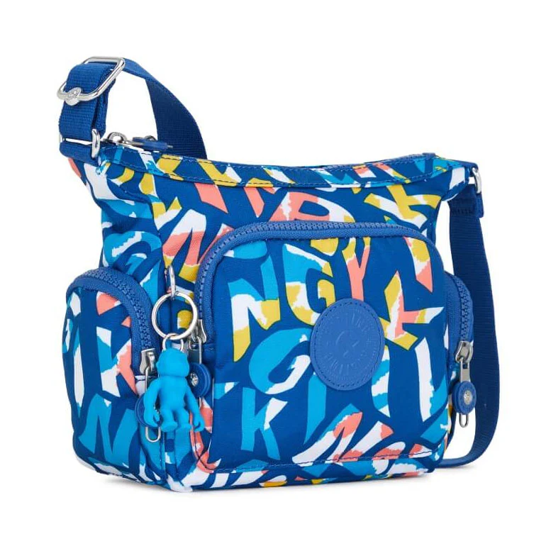 Kipling Gabbie Mini Printed Crossbody Bag - Kipling Neon - Image 4