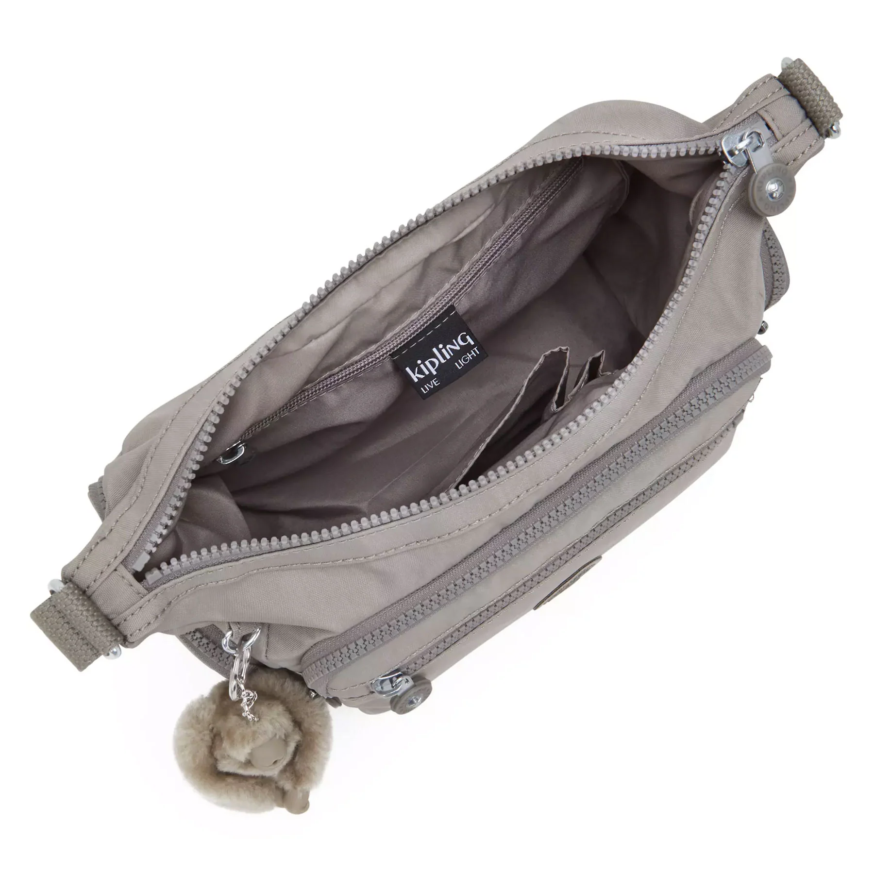 Kipling Gabbie Small Crossbody Bag Grey Gris - Image 4
