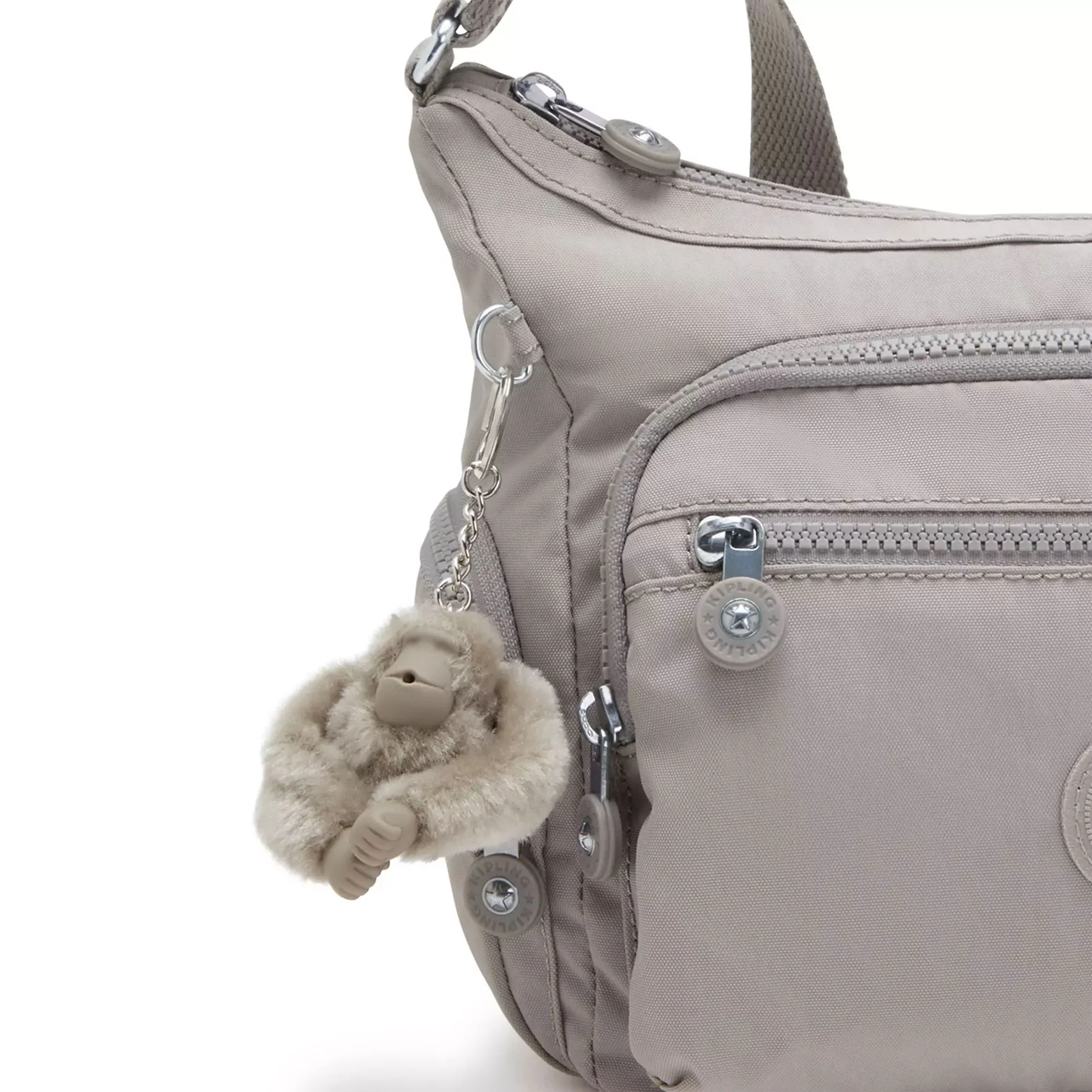 Kipling Gabbie Small Crossbody Bag Grey Gris - Image 5