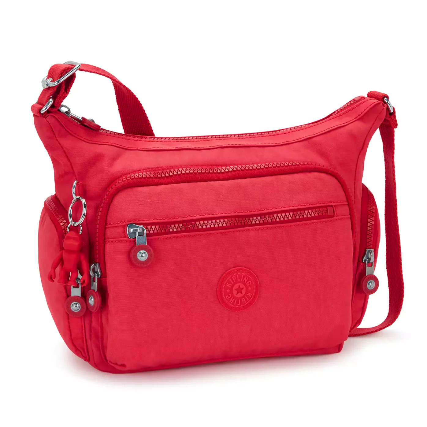 Kipling Gabbie Small Crossbody Bag Party Pink Red - Image 2