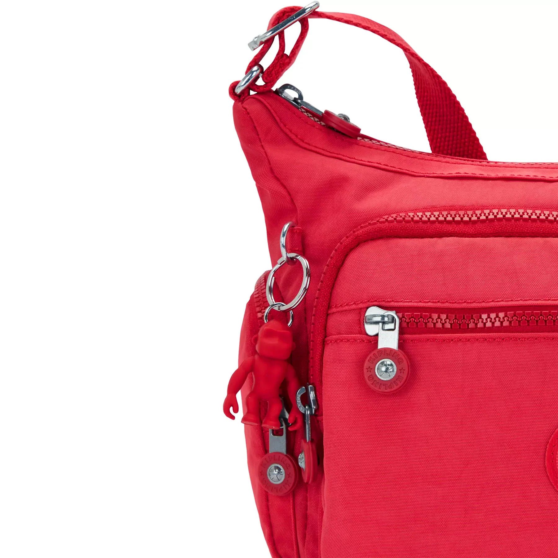 Kipling Gabbie Small Crossbody Bag Party Pink Red - Image 5
