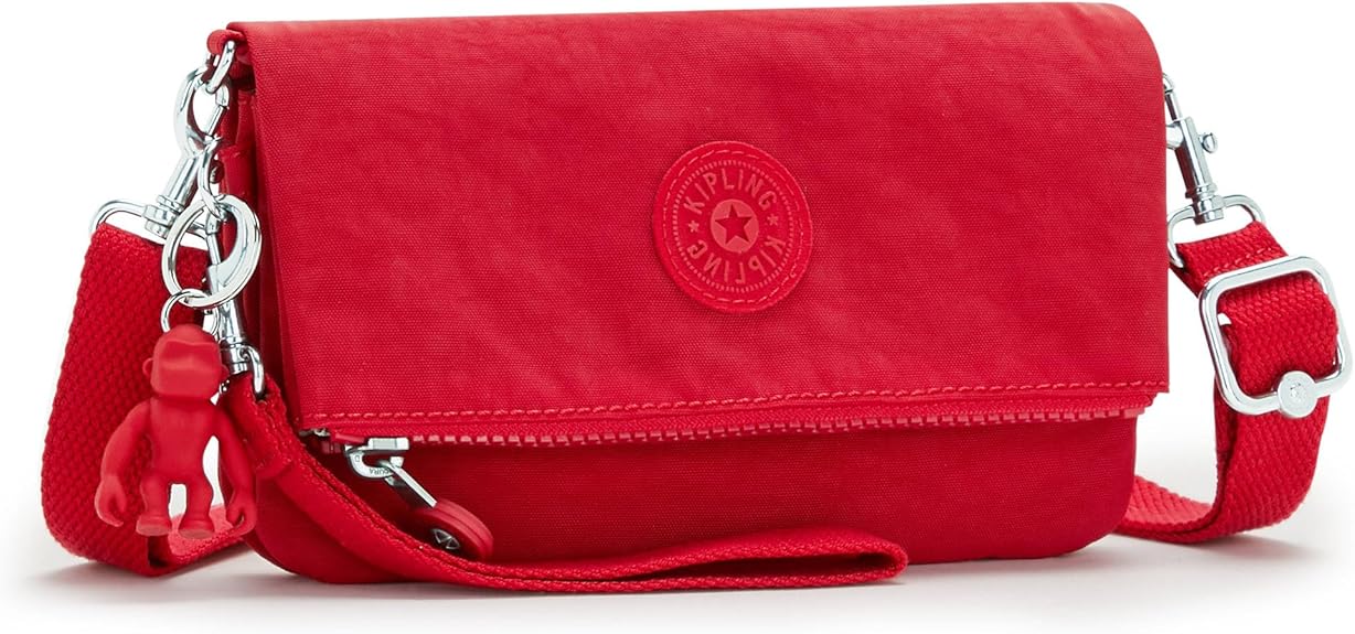 Kipling Lynne  Convertible Crossbody Bag - Red Rouge - Image 2