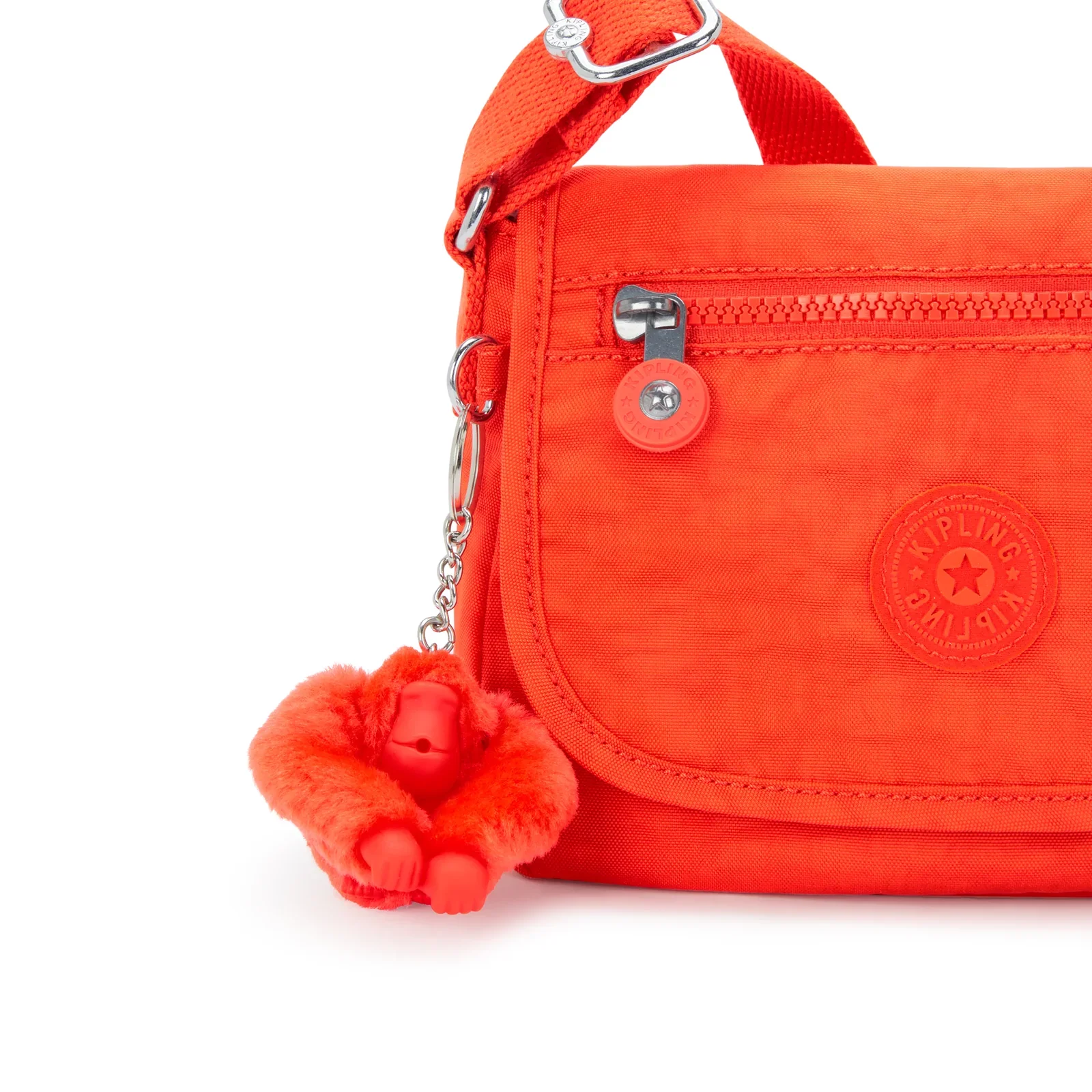Kipling Sabian Crossbody Mini Bag - Open Orange - Image 4