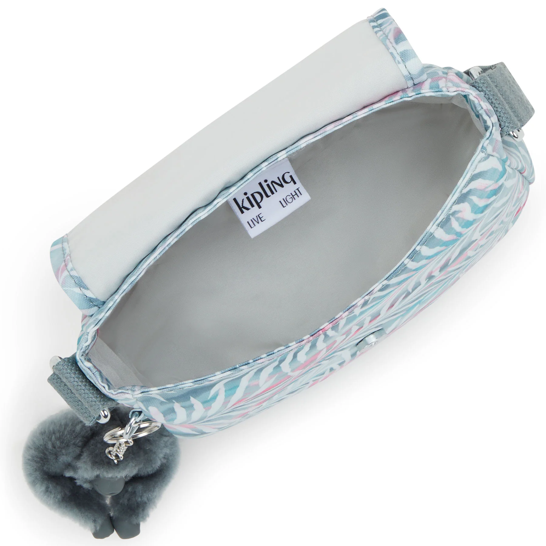 Kipling Sabian Printed Crossbody Mini Bag - Palmtree Leaves - Image 3