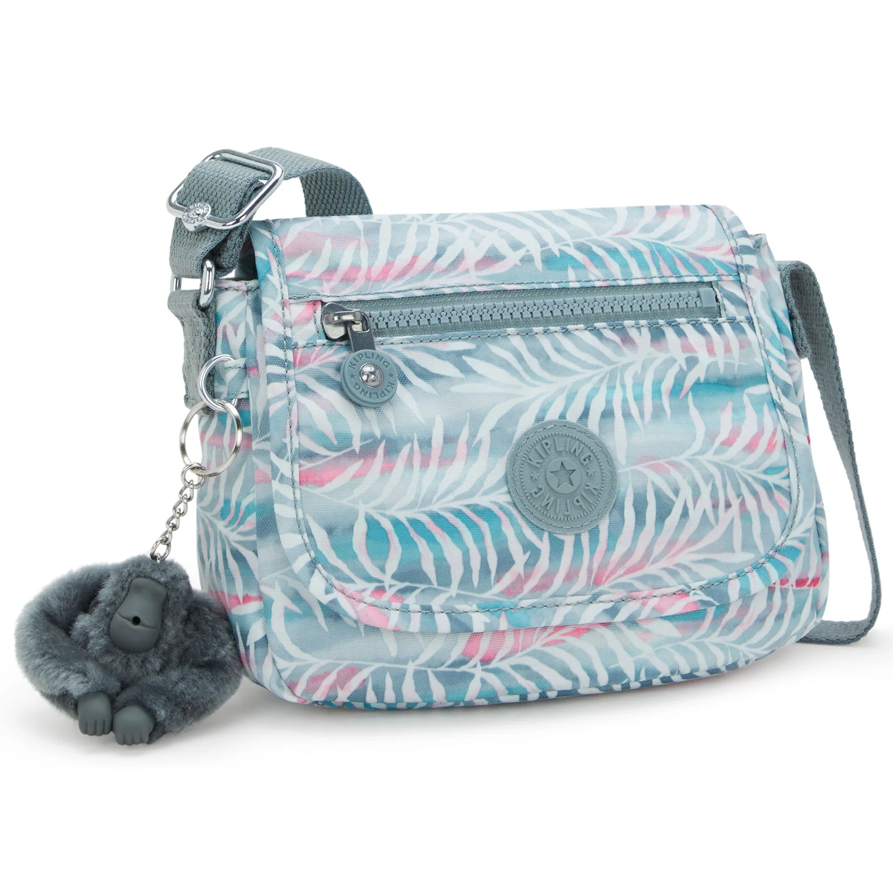 Kipling Sabian Printed Crossbody Mini Bag - Palmtree Leaves - Image 4