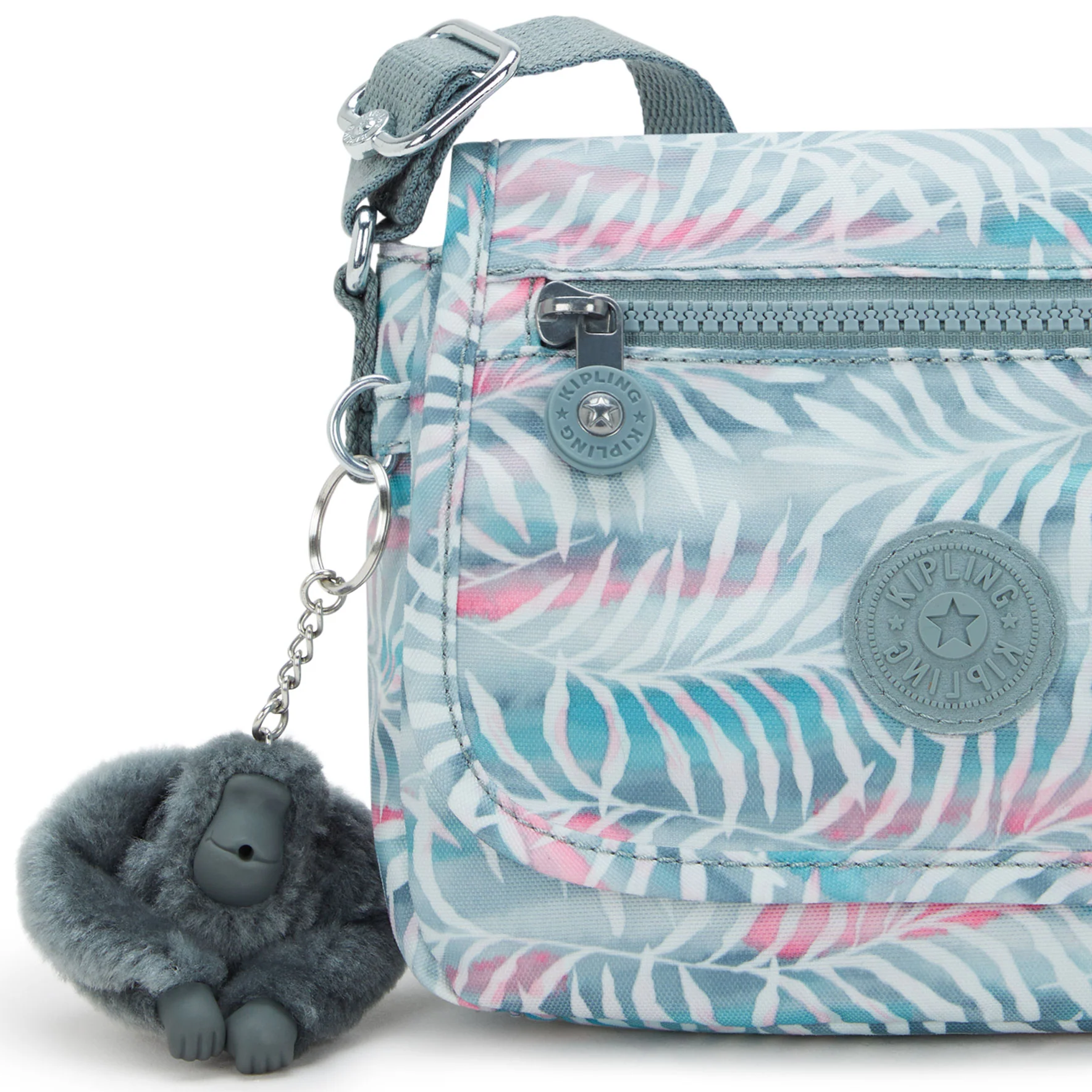 Kipling Sabian Printed Crossbody Mini Bag - Palmtree Leaves - Image 5