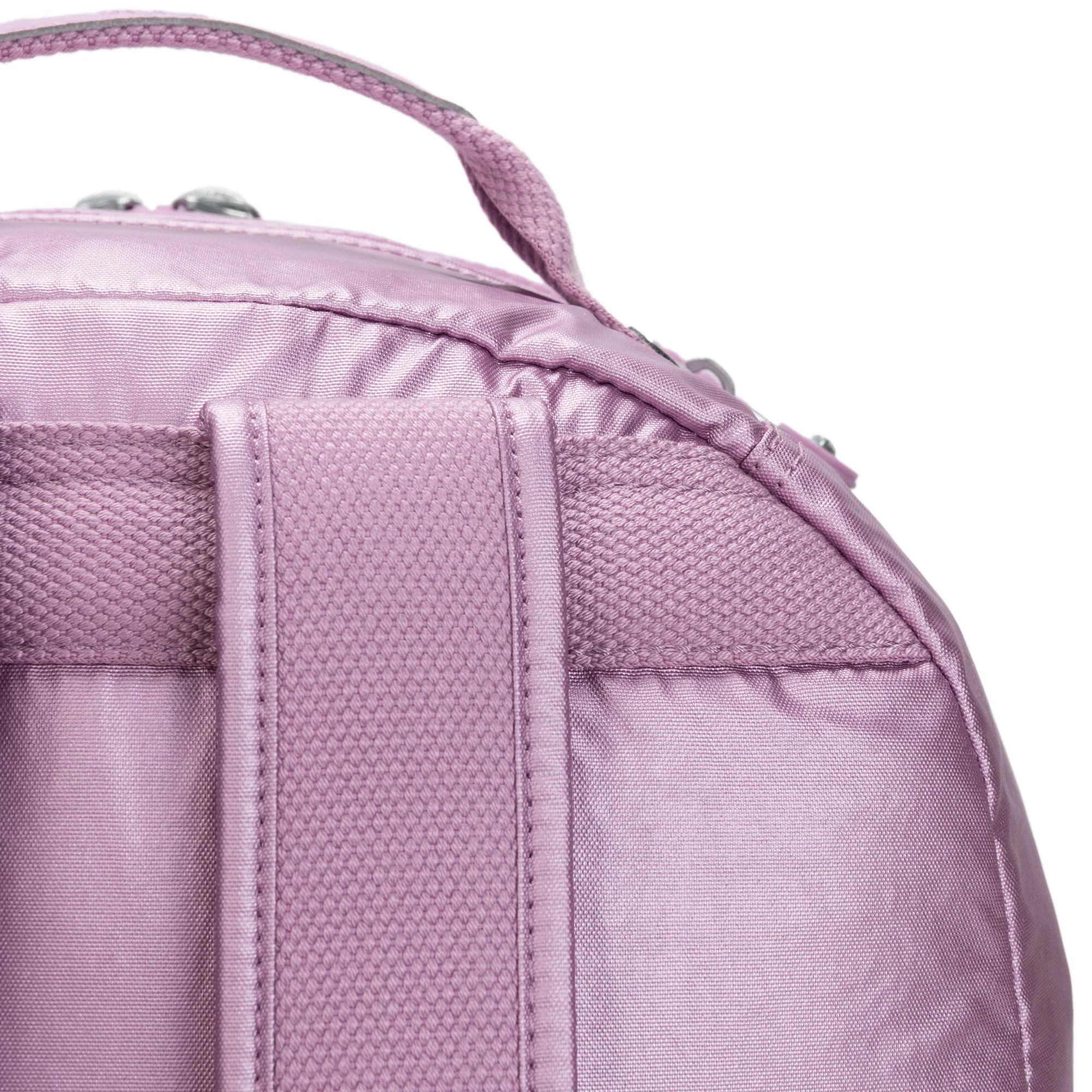Kipling Seoul Extra Large  Metallic 17" Laptop Backpack Metallic Berry - Image 5