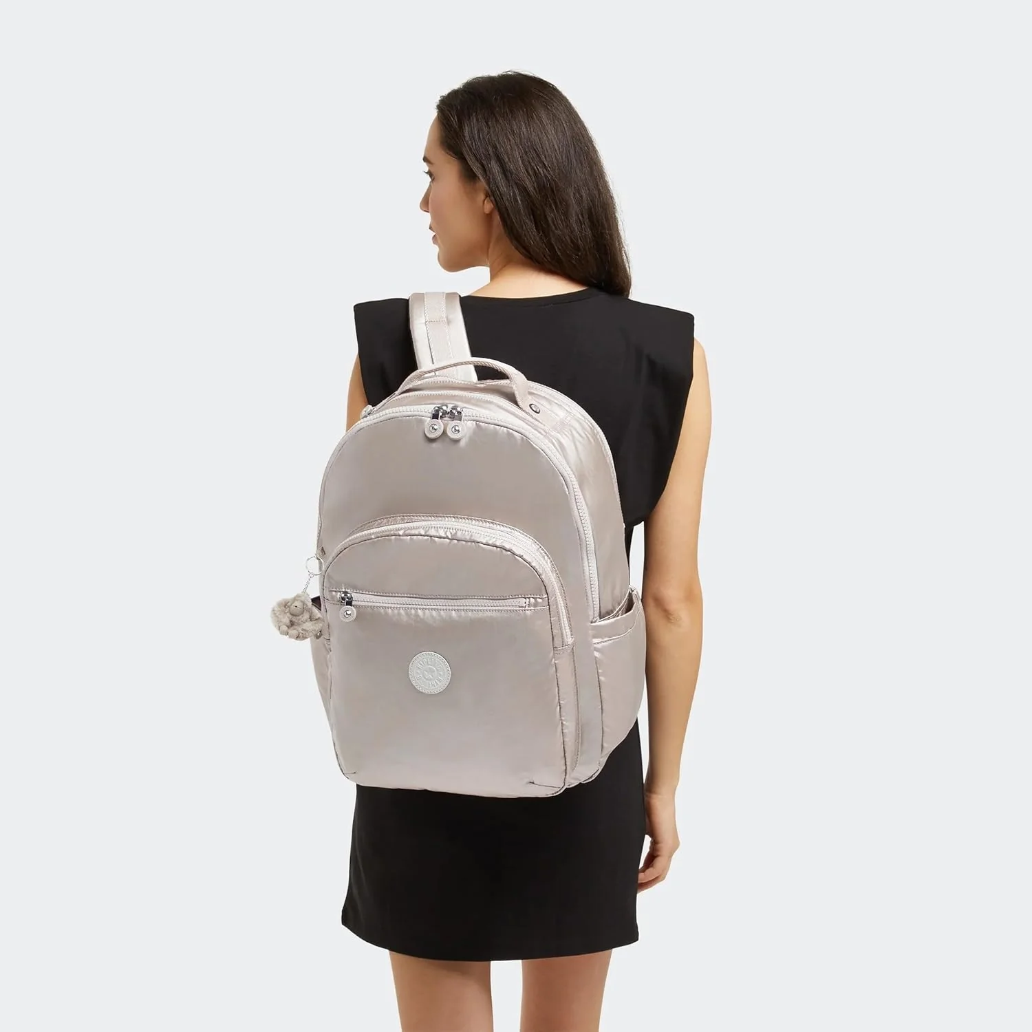 Kipling Seoul Extra Large Metallic 17" Laptop Backpack - Metallic Glow - Image 9