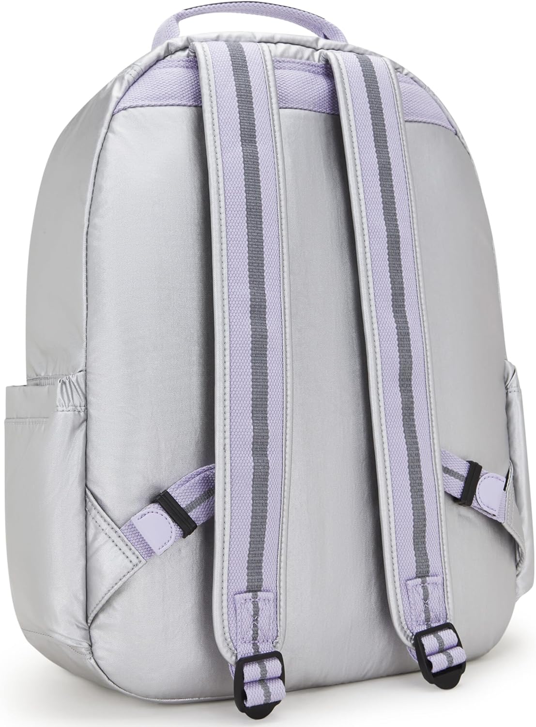 Kipling Seoul Large Metallic 15" Laptop Backpack Silver Glow Metallic - Image 2