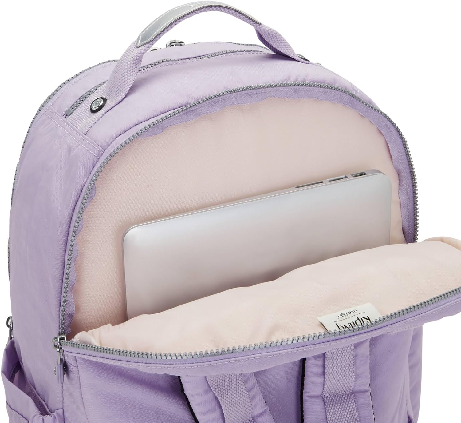 Kipling Seoul Extra Large 17" Laptop Backpack Bridal Lavender - Image 7