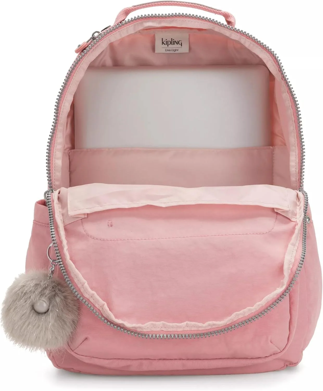 Kipling Seoul Large 15" Laptop Backpack - Bridal Rose - Image 3